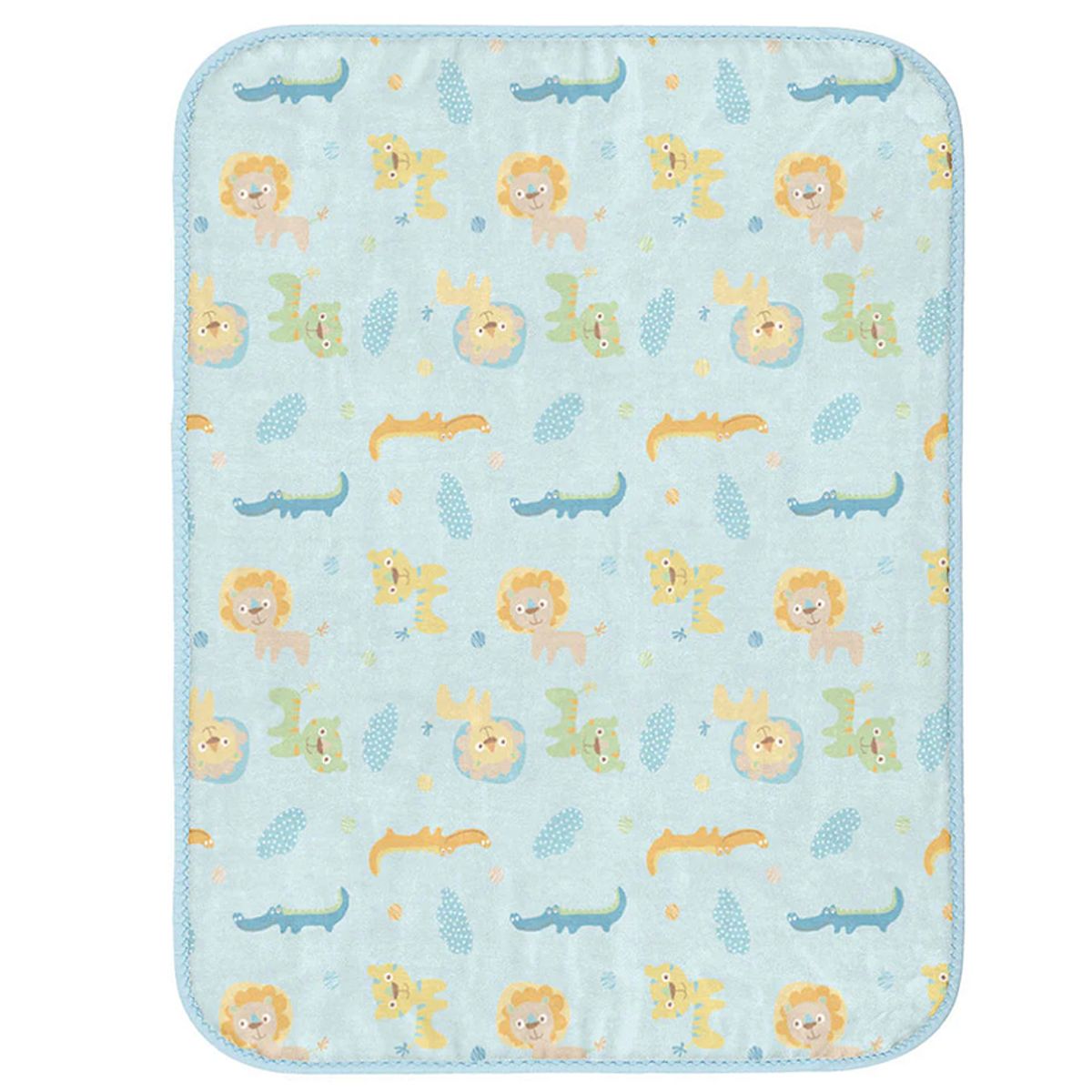 BABY KDS - Cobija troquelada en algodon termico glotoncitos - azul