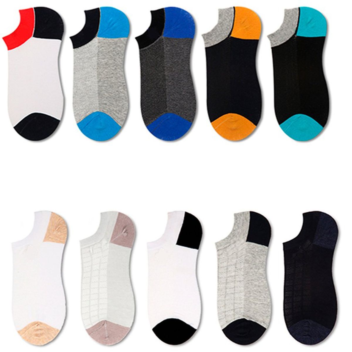 BABY KDS - Set x12 medias tobillera - niño  adulto - multicolor.