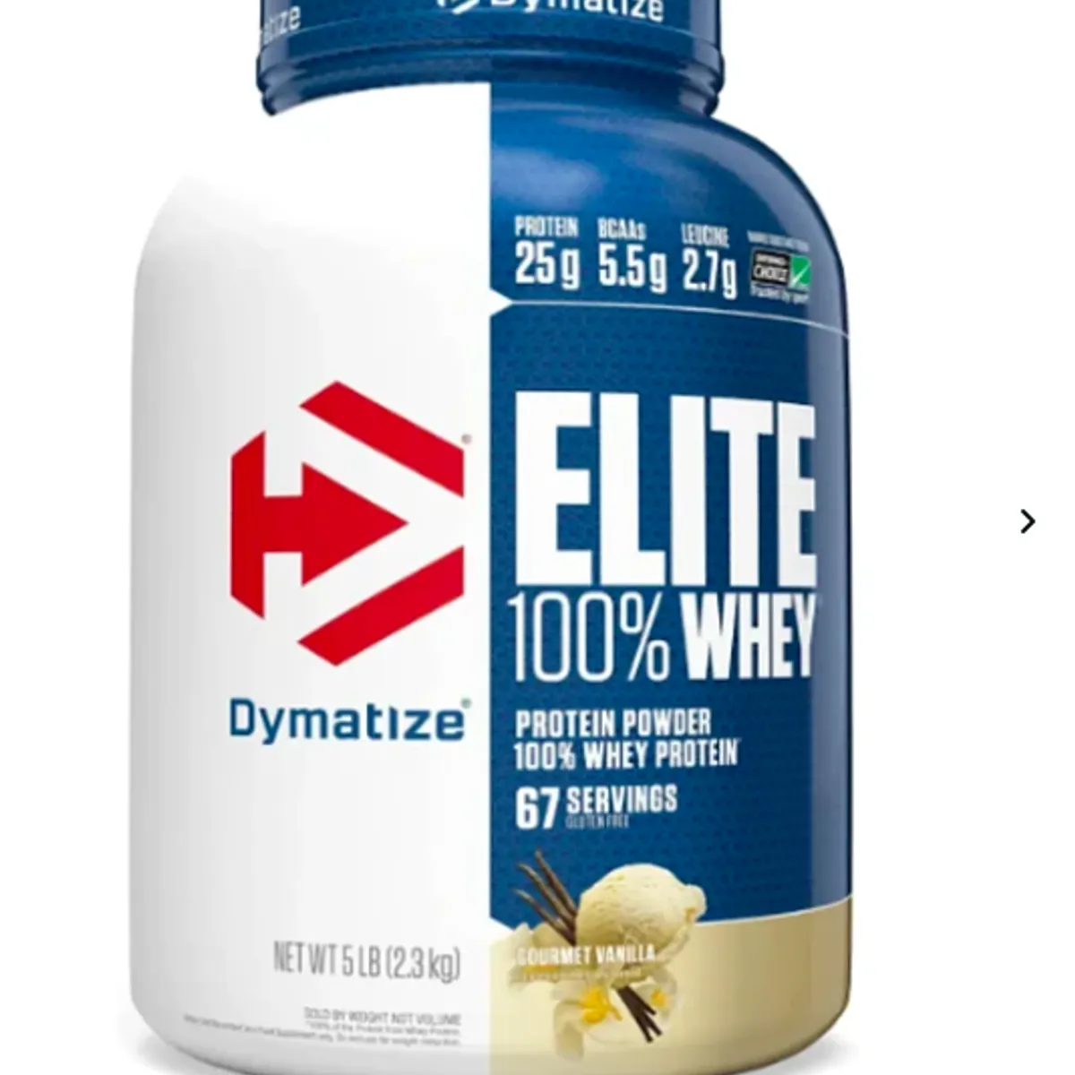 DYMATIZE - Dymatize Elite 100% Whey Protein 5LB - Vanilla ENVIO RAPIDO