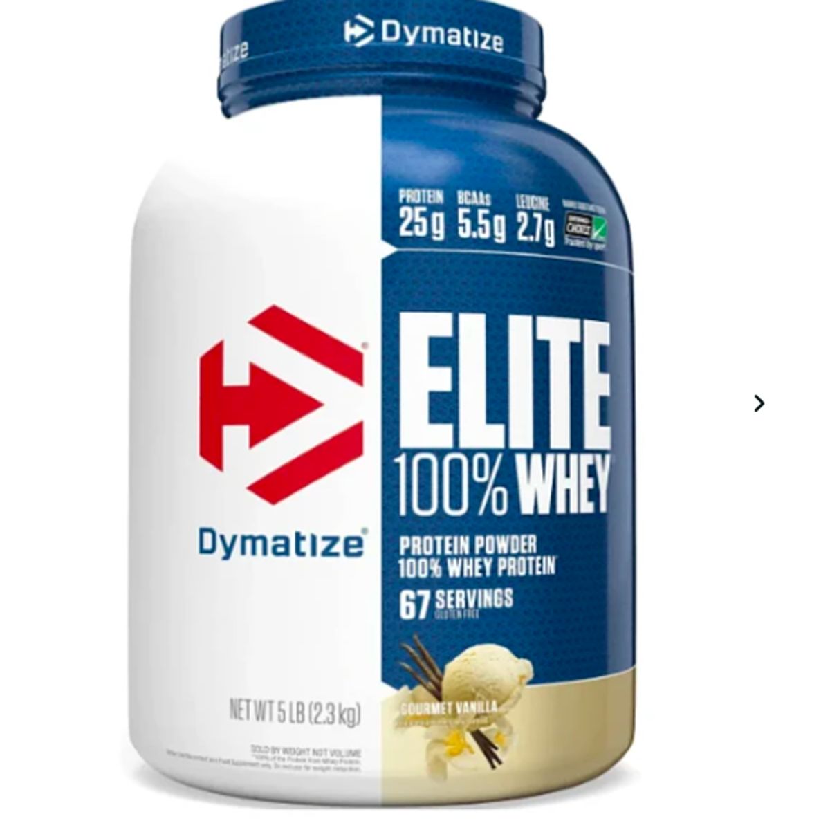 DYMATIZE - Dymatize Elite 100% Whey Protein 5LB - Vanilla ENVIO RAPIDO