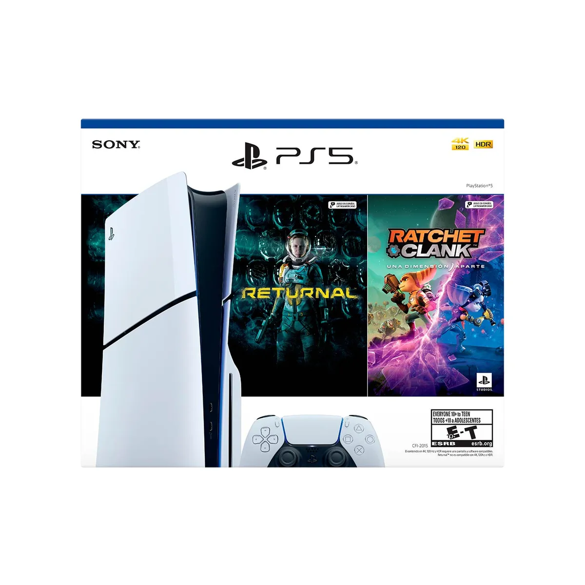 PLAYSTATION - Consola PS5 Slim Ratchet & Clank Rift Apart y Returnal