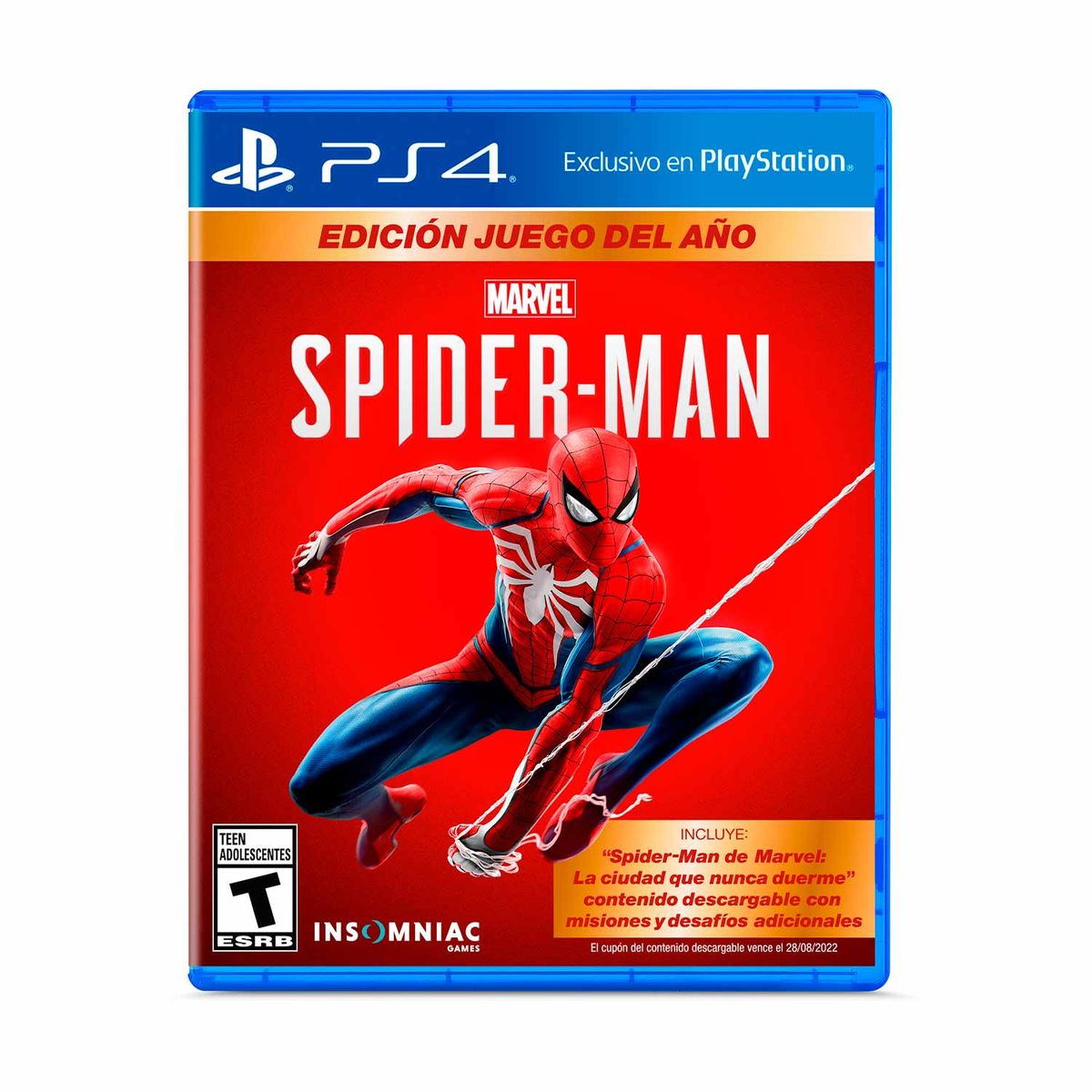 PLAYSTATION - Juego PS4 Spiderman GOTY Físico