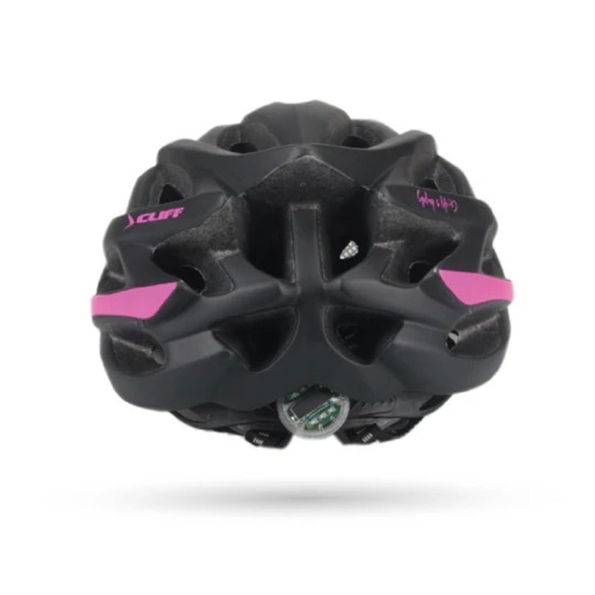 CLIFF - CASCO CLIFF RACE MTB CON LUZ INTEGRADA NEGRO ROSADO