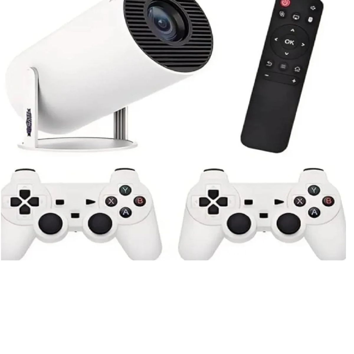 SKY - Combo Proyector Profesional 2 En 1 Con Juegos Y Controles Y3