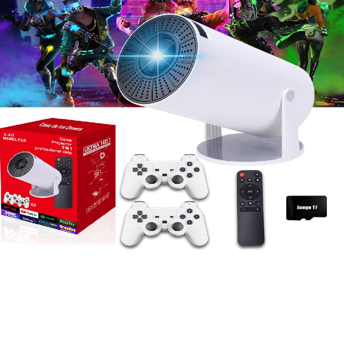 SKY - Casa de los Deseos Proyector Android Wifi HY300 Plus Portatil Mini