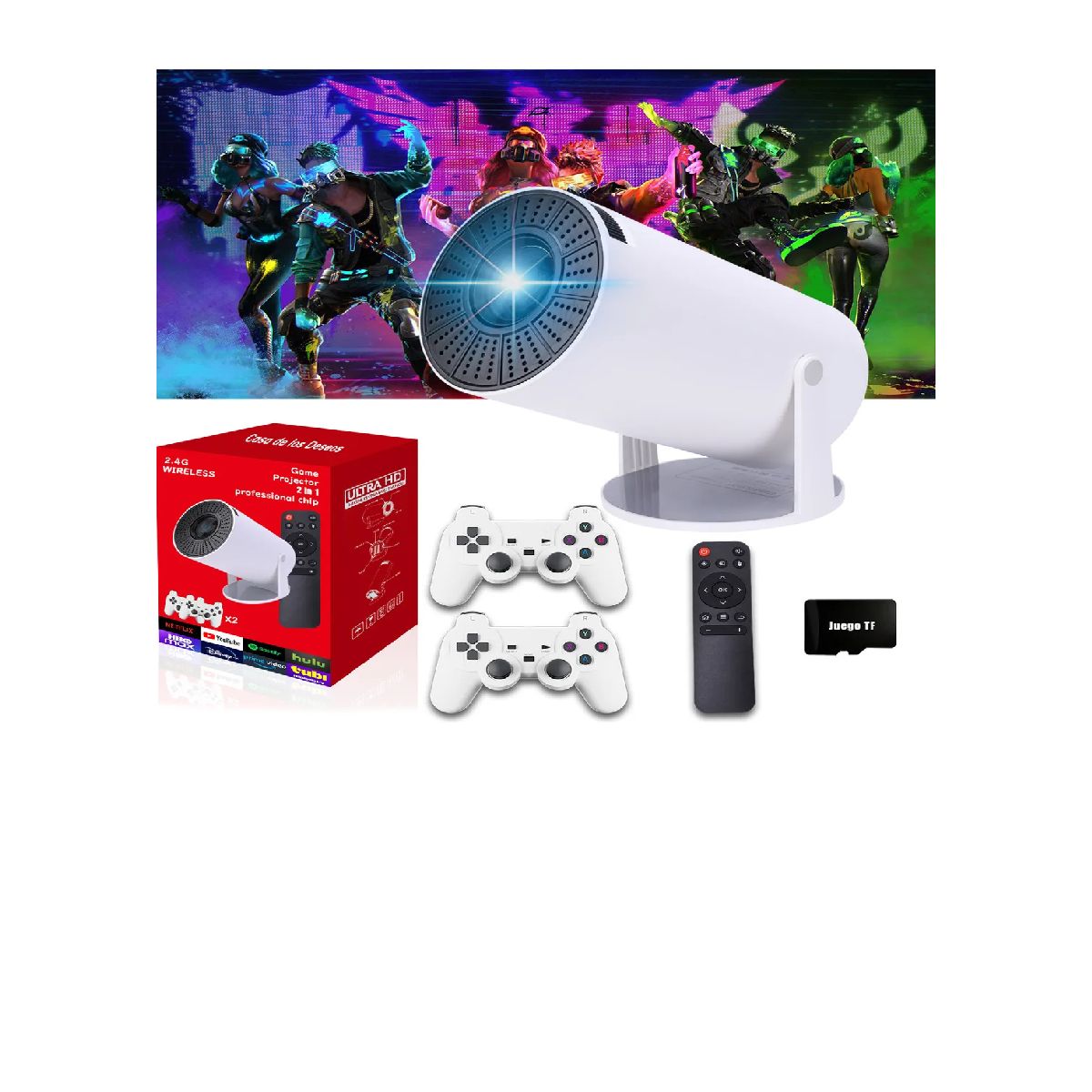 SKY - Casa de los Deseos Proyector Android Wifi HY300 Plus Portatil Mini