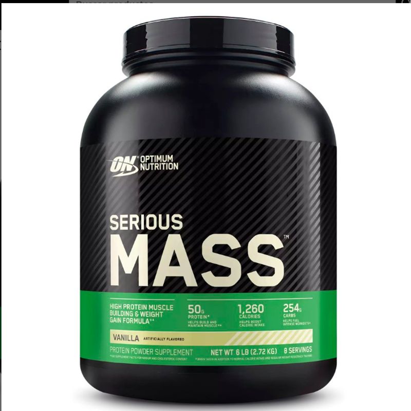 OPTIMUM NUTRITION - Proteina Serious Mass 6 lb - Vainilla Optimum Nutrition