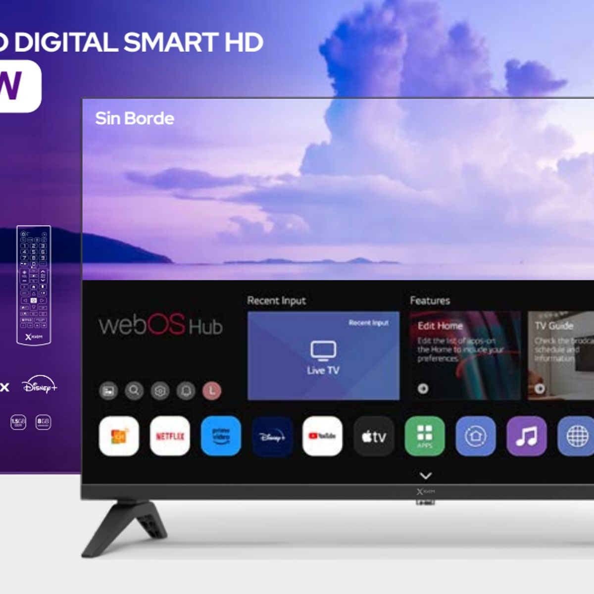 XKIM - Televisor XKIM 32 X3210hdw Smart Tv Web Os