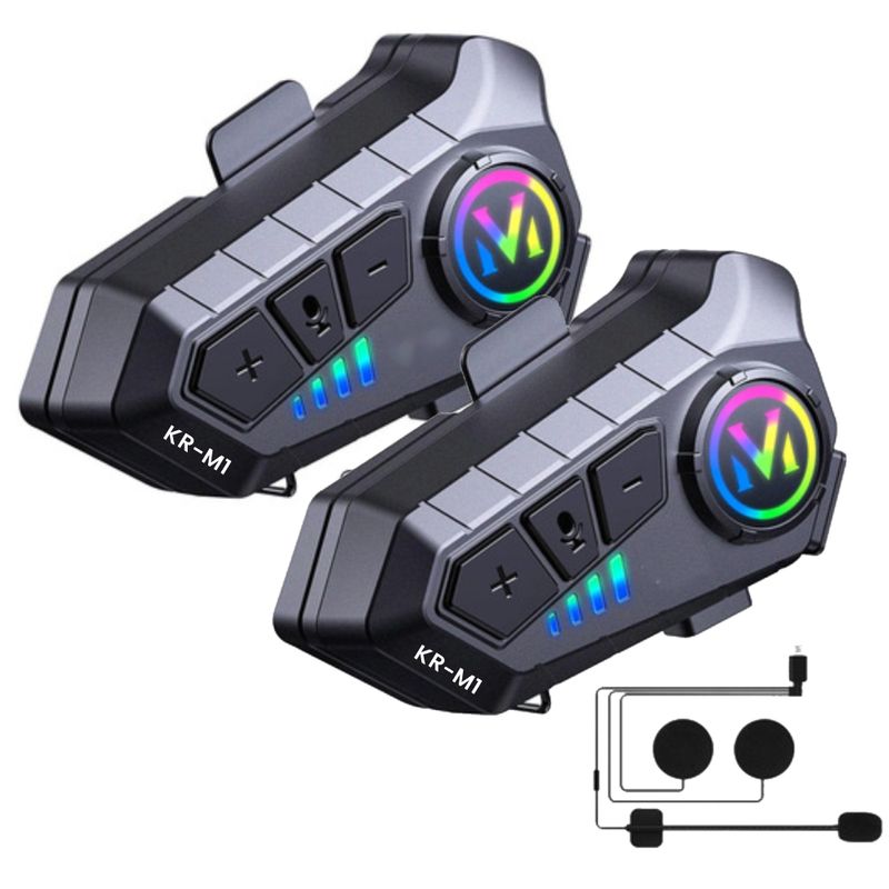 GENERICO - Intercomunicadores Moto Bluetooth Radio Fm Music M1 Combo X2