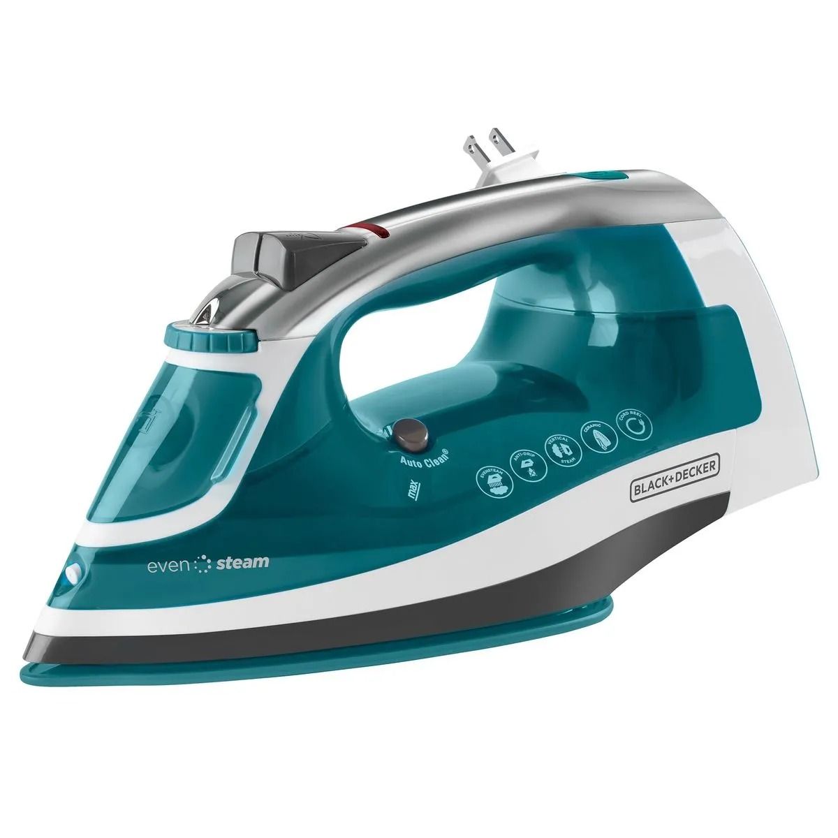 BLACK+DECKER - Plancha de Vapor Black+Decker SmartSteam con Suela Cerámica