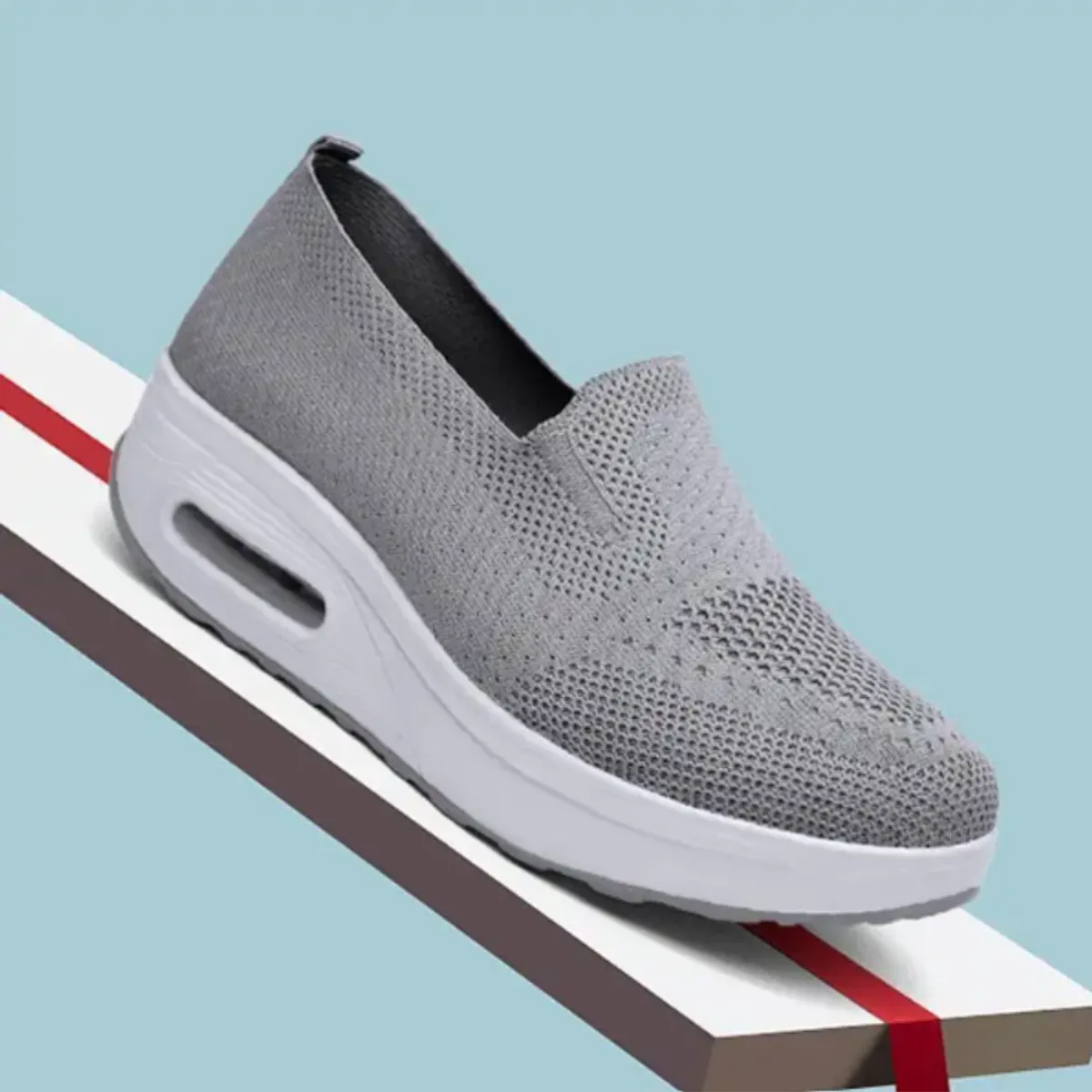 SPORT - Tenis Zapatillas Ultra Livianos Suaves Cómodos Tipo Media Sin Cordón