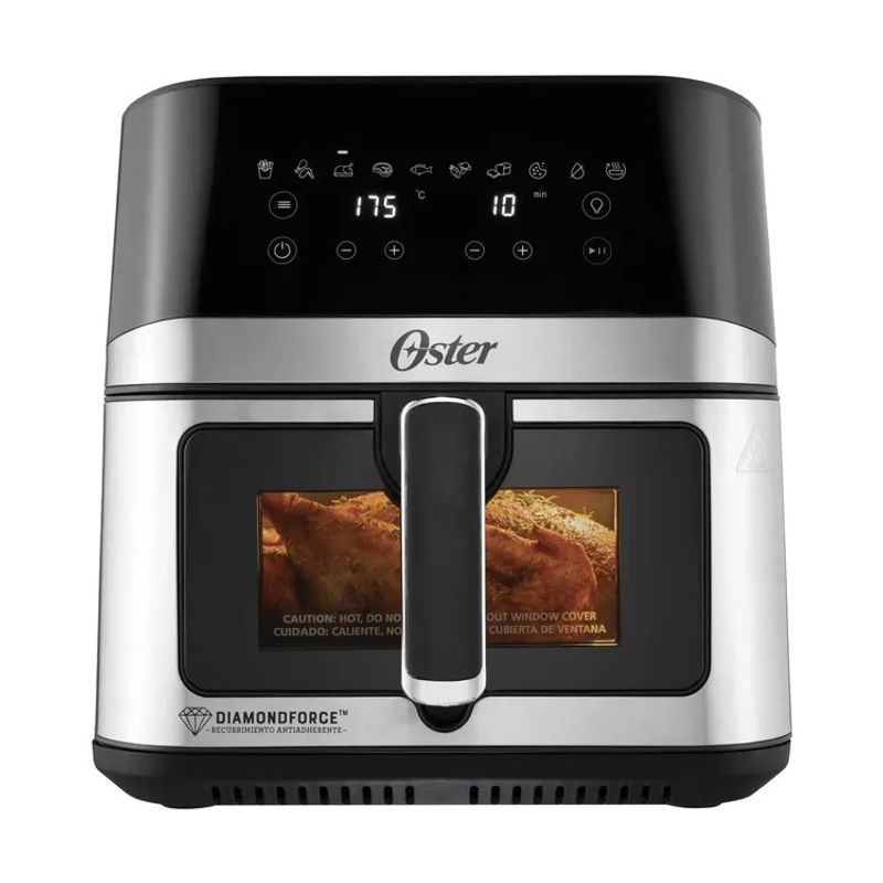 OSTER - Freidora de aire OSTER 75Lts Digital DiamondForce con ventana Negra