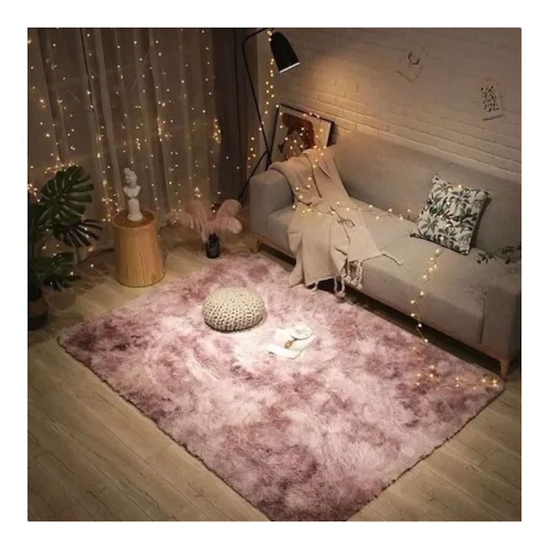 GENERICO - Tapete Alfombra Peludo 150 Cm * 200 Cm Rosado