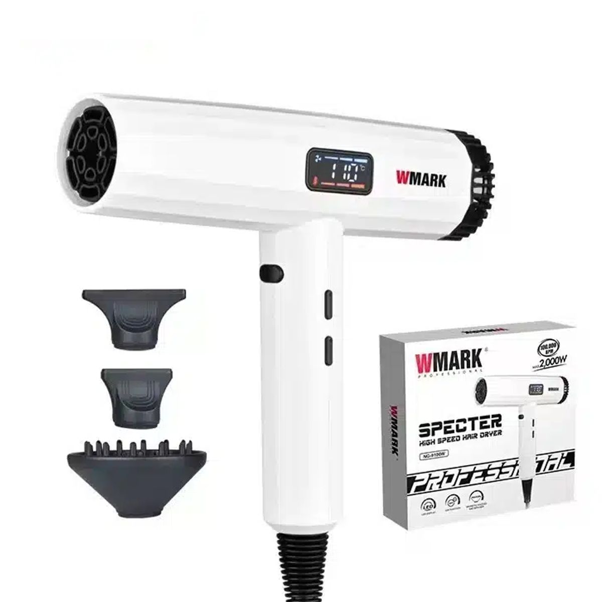 WMARK - Wmark kit profesional de corte y acabado NG-8632 blanco