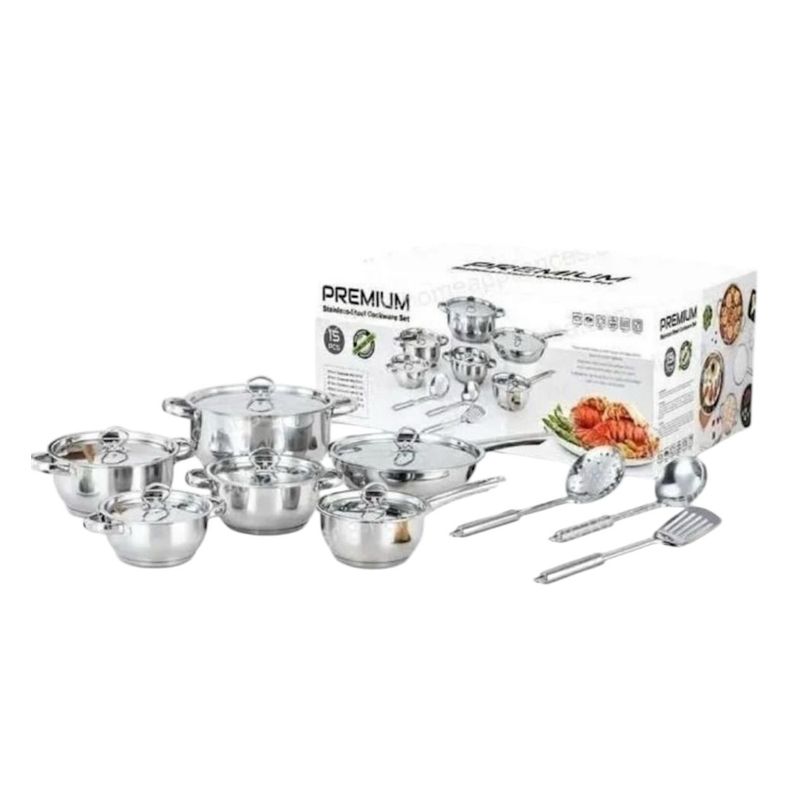 RENAHOUSE - Set Utensilios Cortar Acero Inoxidable Renahouse 12 Piezas Con Base