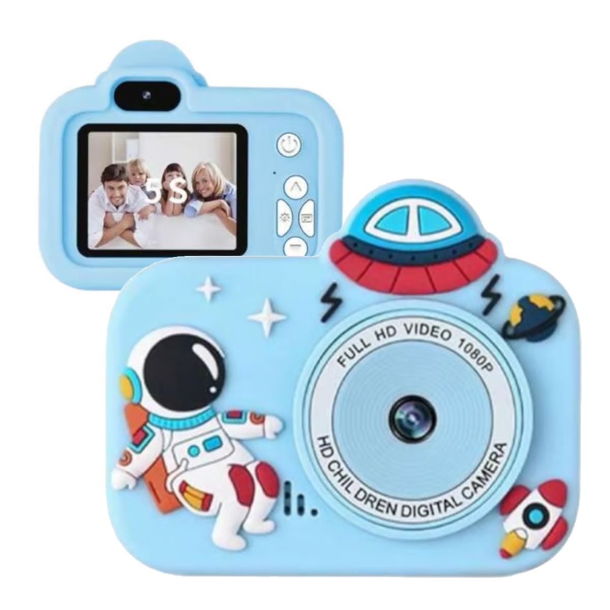 COLME TECHNOLOGY HOME - Cámara De Niños Digital Hd Video Foto 12px 1080p Astronauta