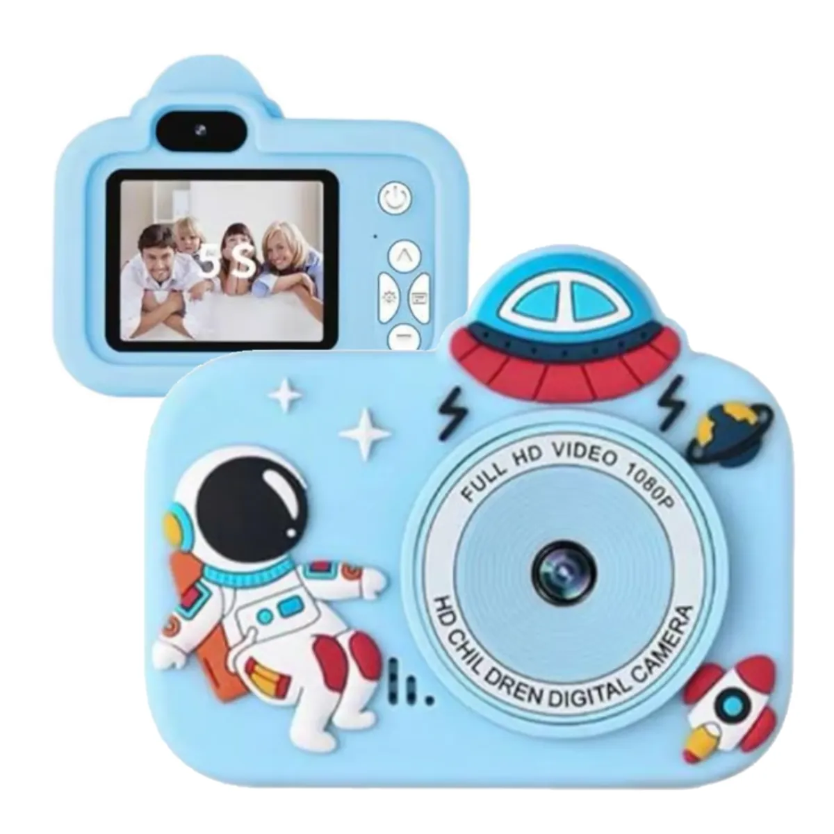 COLME TECHNOLOGY HOME - Cámara De Niños Digital Hd Video Foto 12px 1080p Astronauta