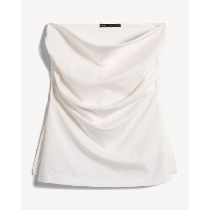 SEVEN SEVEN - Camiseta Para Mujer Straple Color Marfil Marca Seven Seven #28096474