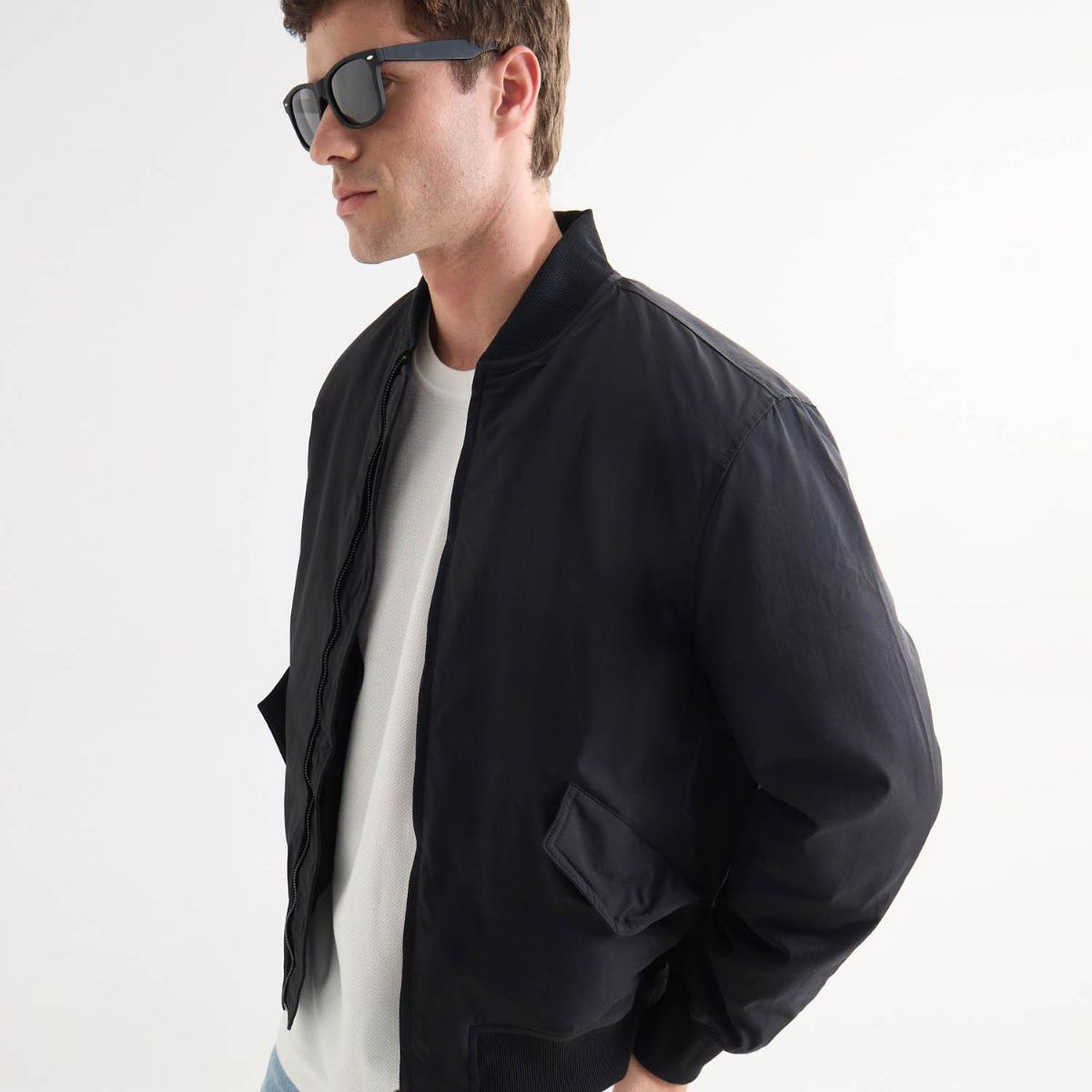 SEVEN SEVEN - Chaqueta Para Hombre Bomber Color Negro Marca Seven Seven #45080467