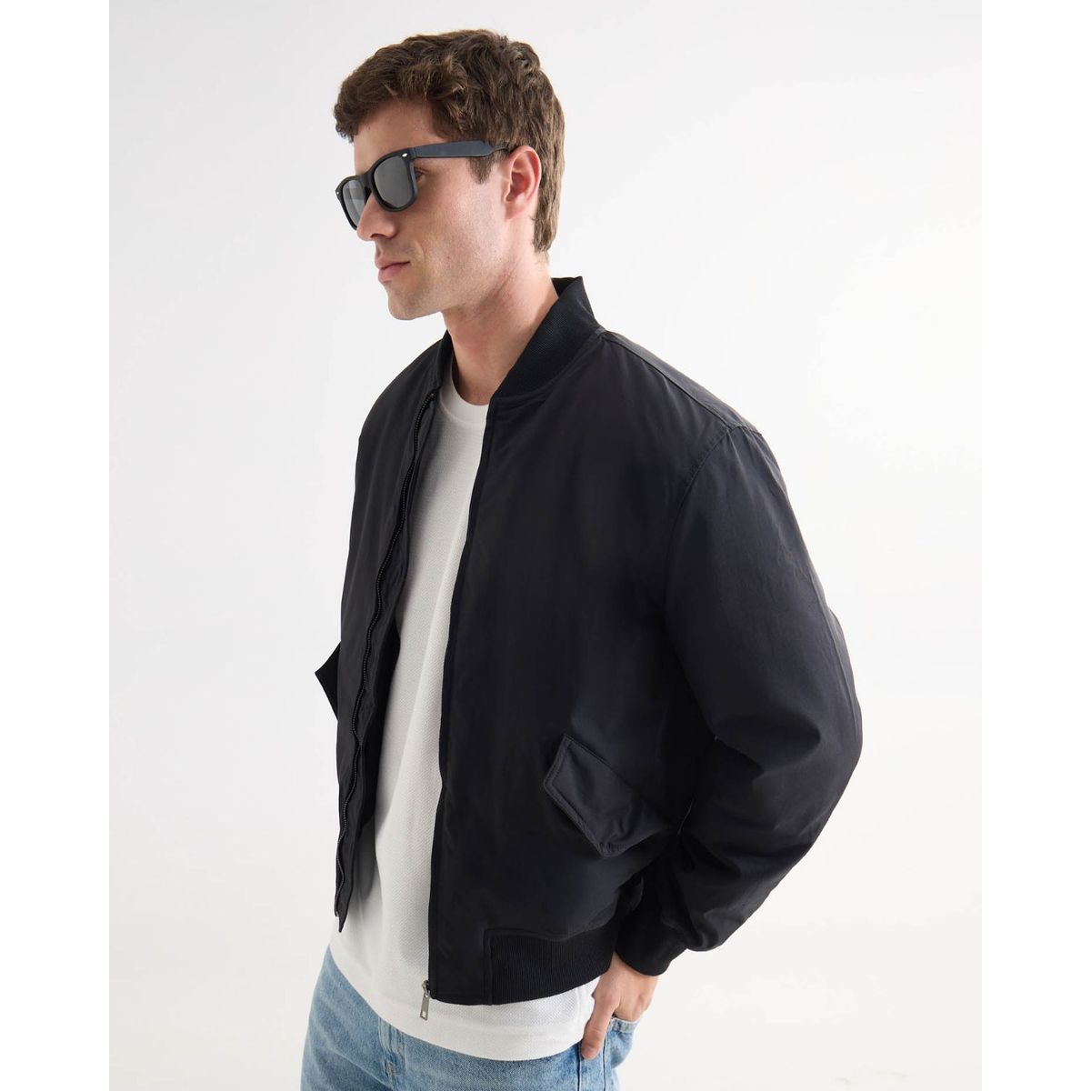 SEVEN SEVEN - Chaqueta Para Hombre Bomber Color Negro Marca Seven Seven #45080467