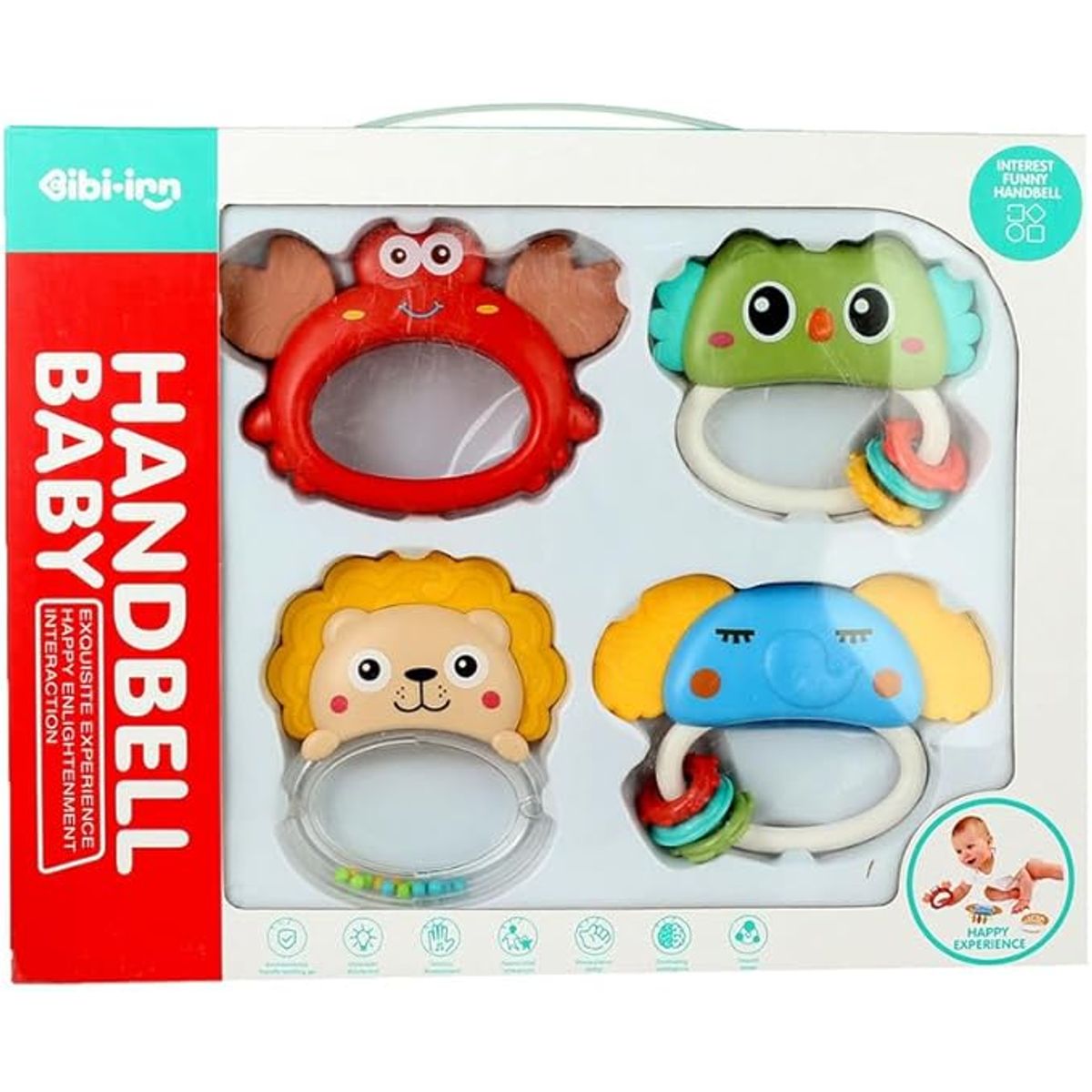 KIDSHOP - Set Kit De Mordedores Y Sonajeros X 4 Unidades JR-064