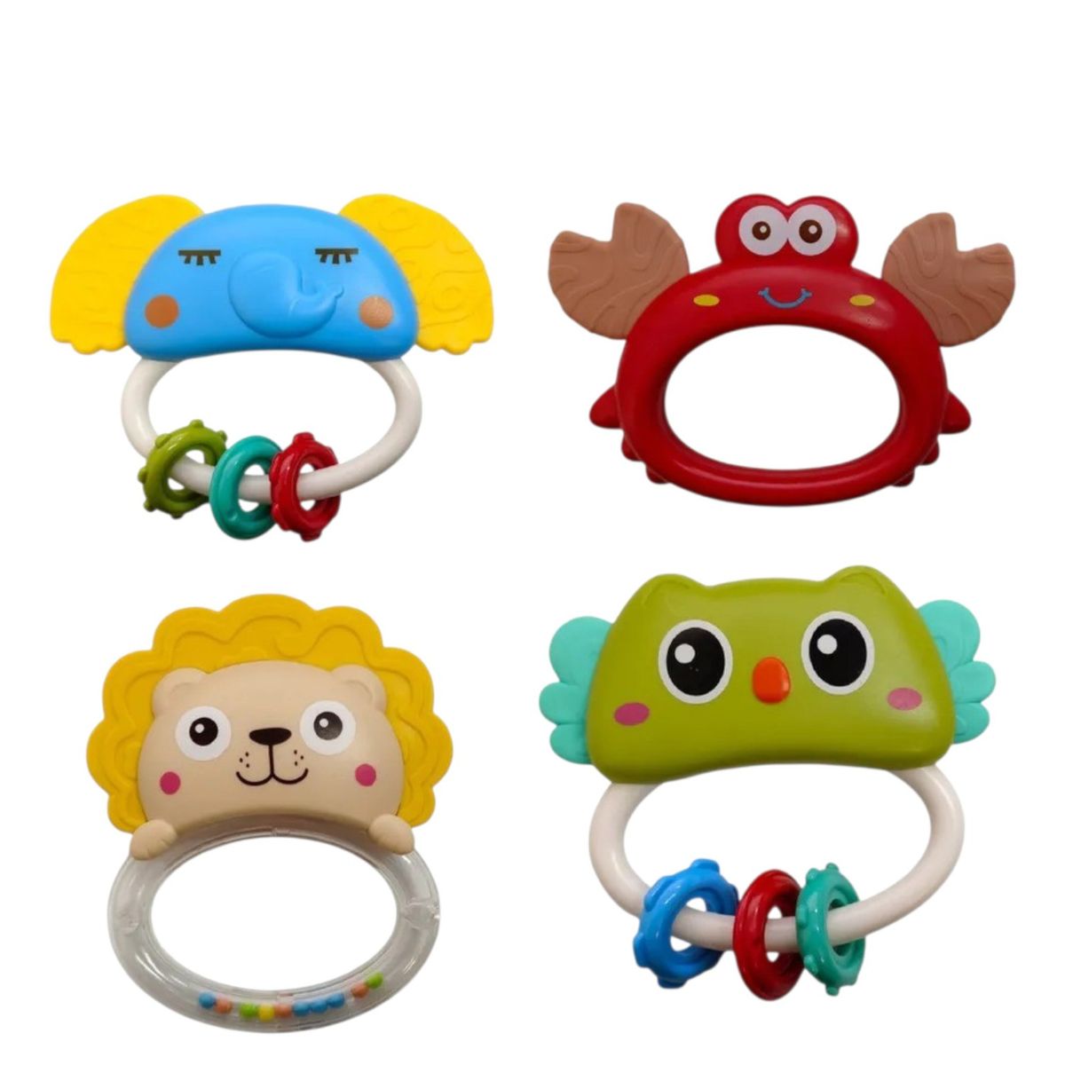 KIDSHOP - Set Kit De Mordedores Y Sonajeros X 4 Unidades JR-064