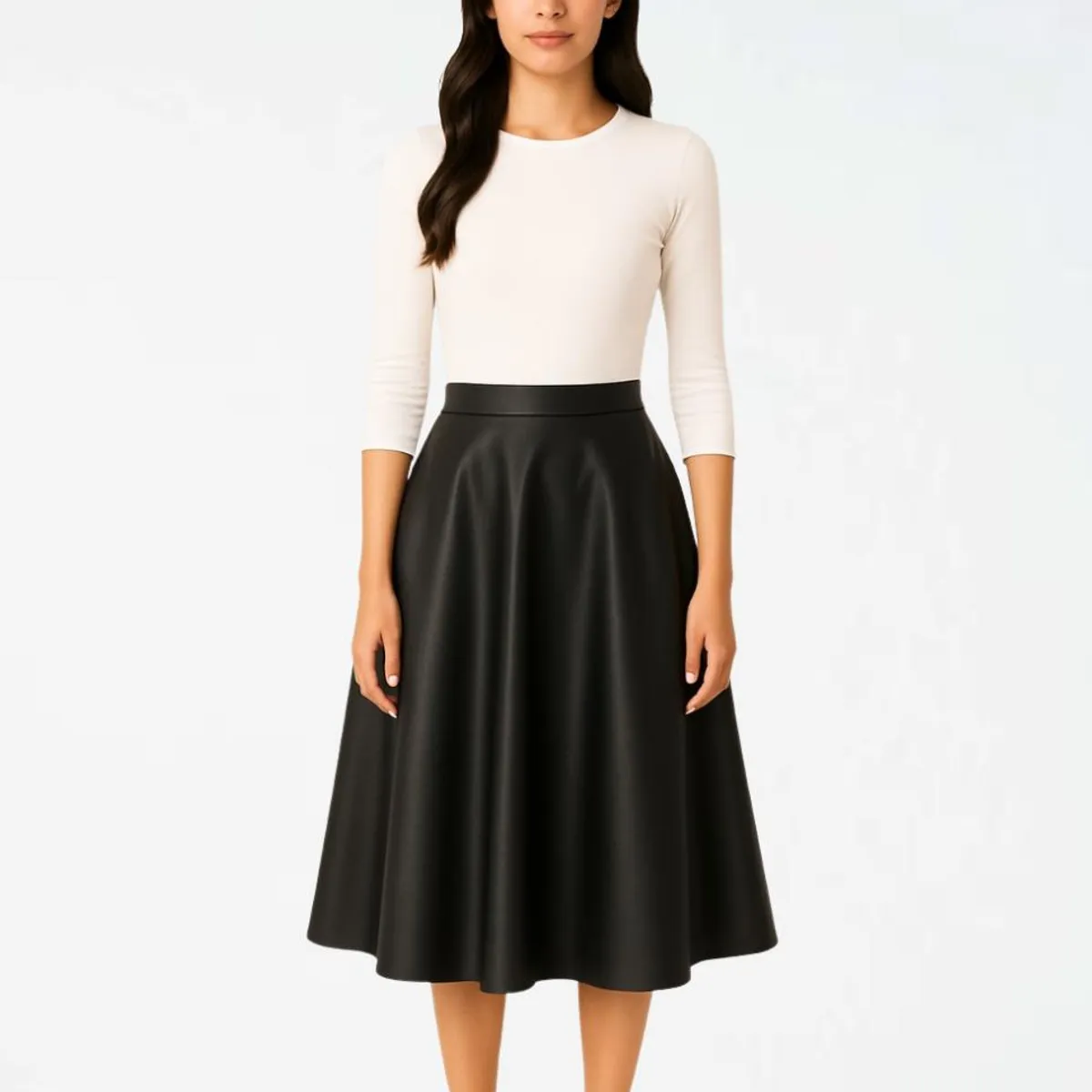 MOLGOA - Falda para Mujer Plisada - The Parachute