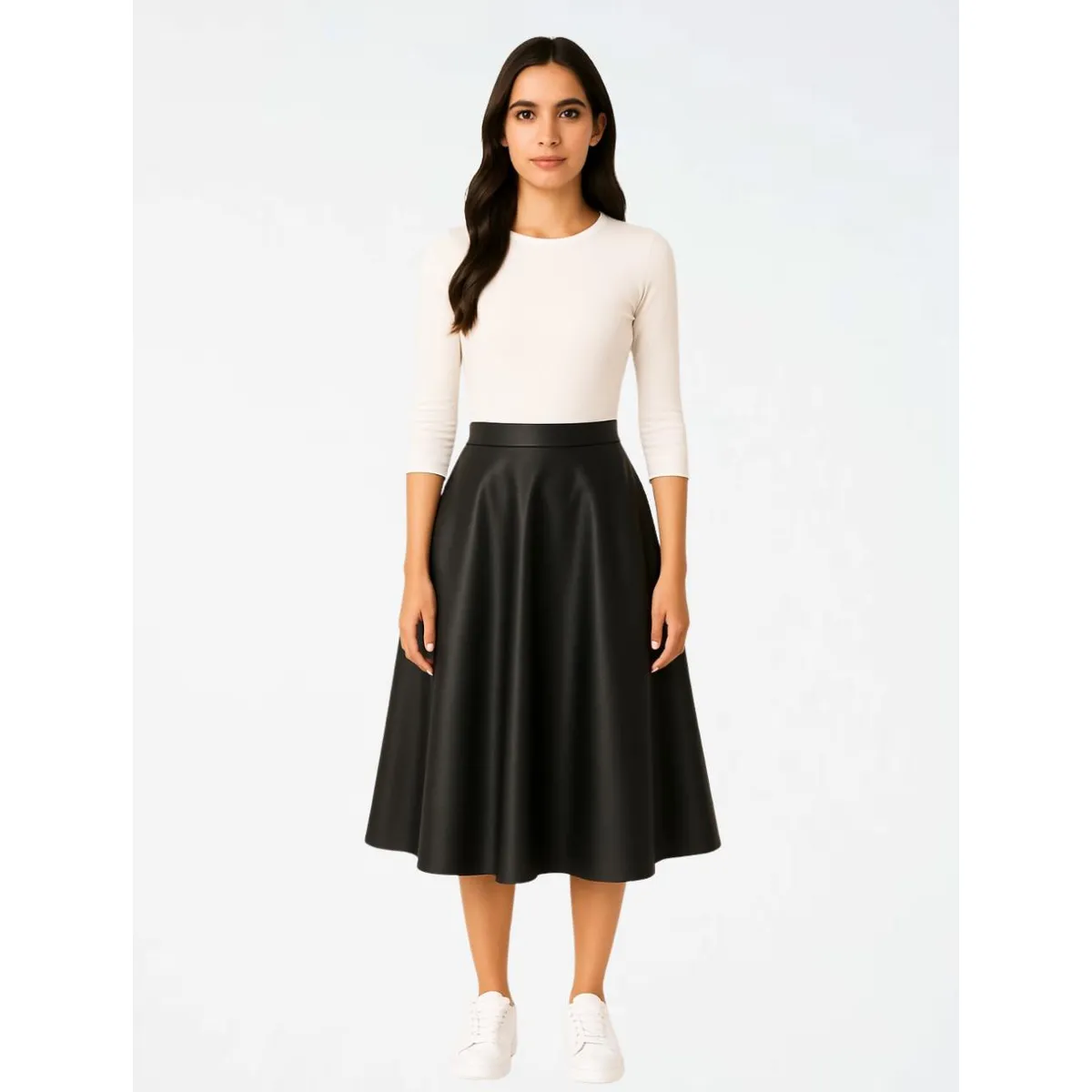 MOLGOA - Falda para Mujer Plisada - The Parachute