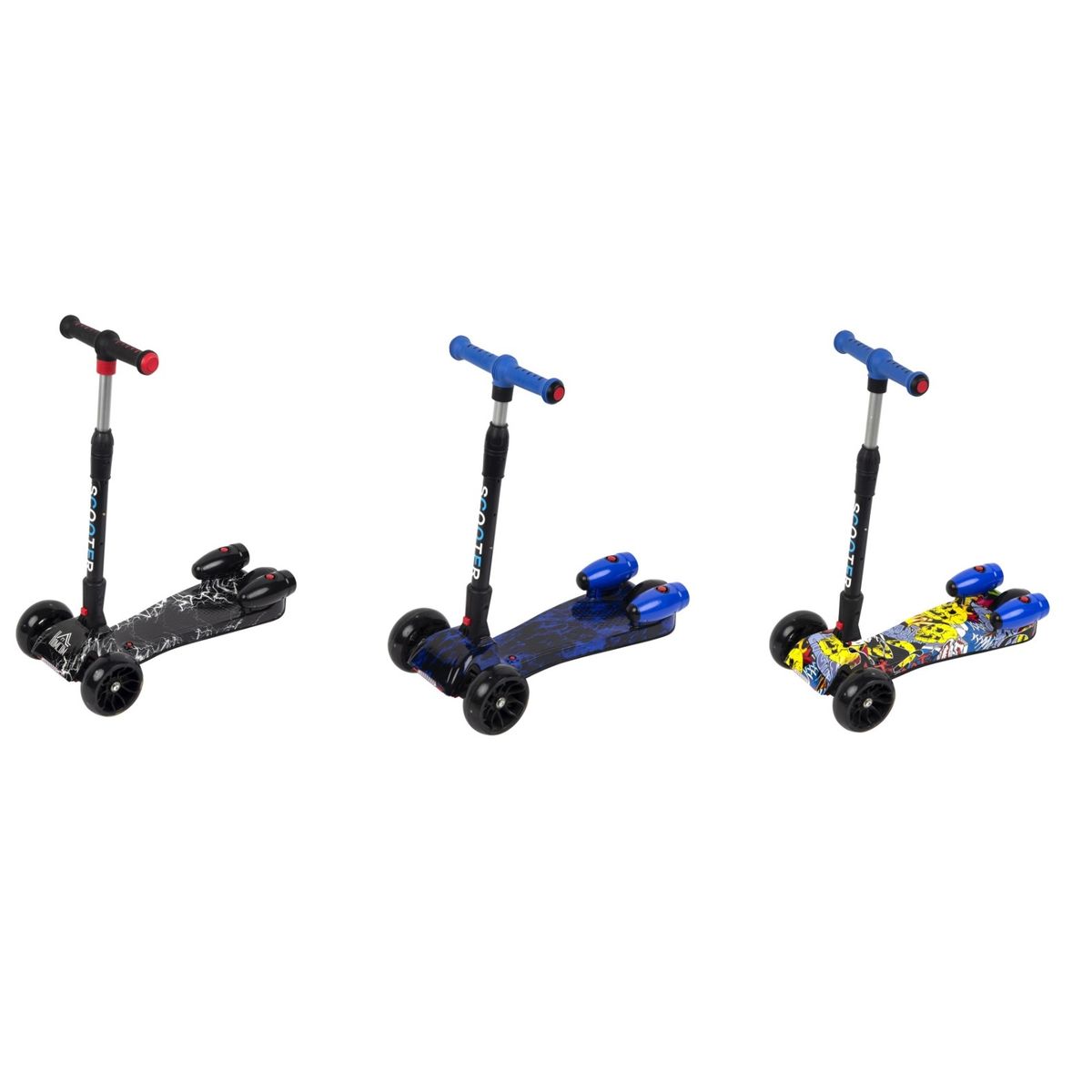 GENERICO - Patineta Scooter Led Juguete Infantil 4 Ruedas Hidráulicas