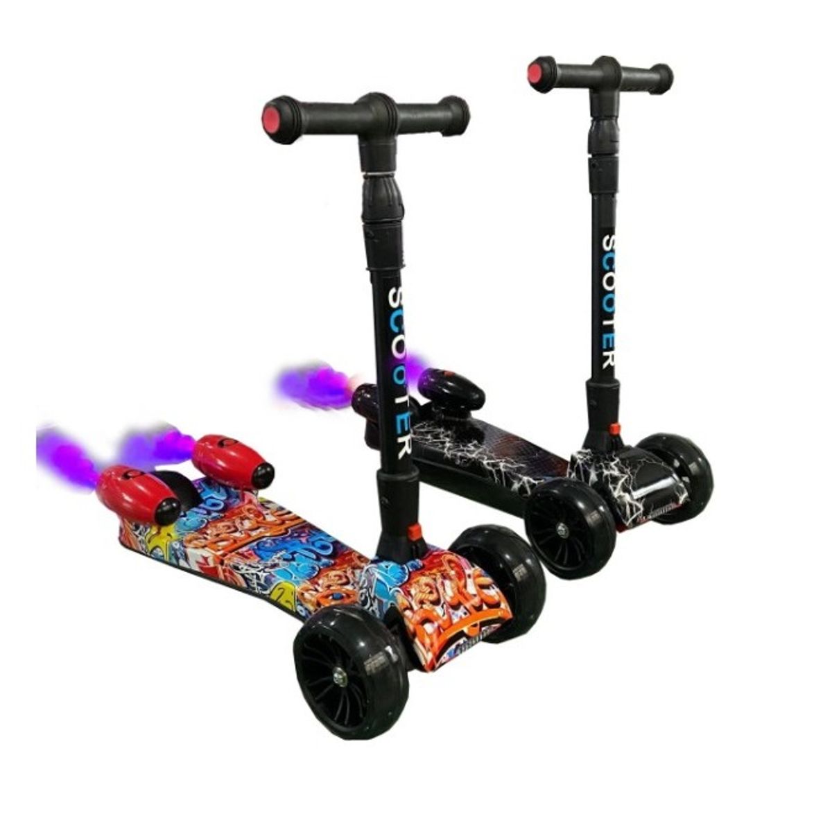 GENERICO - Patineta Scooter Led Juguete Infantil 4 Ruedas Hidráulicas