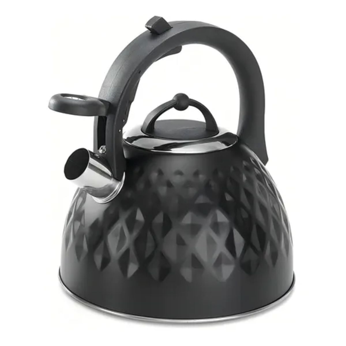 POLK - Tetera Negra Polder Base De Inducción Acero Inoxidable