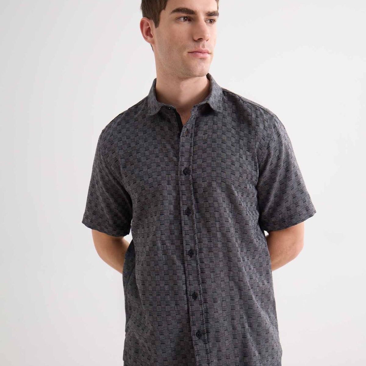 SEVEN SEVEN - Camisa De Hombre  Color Gris Marca Seven Seven #45012169