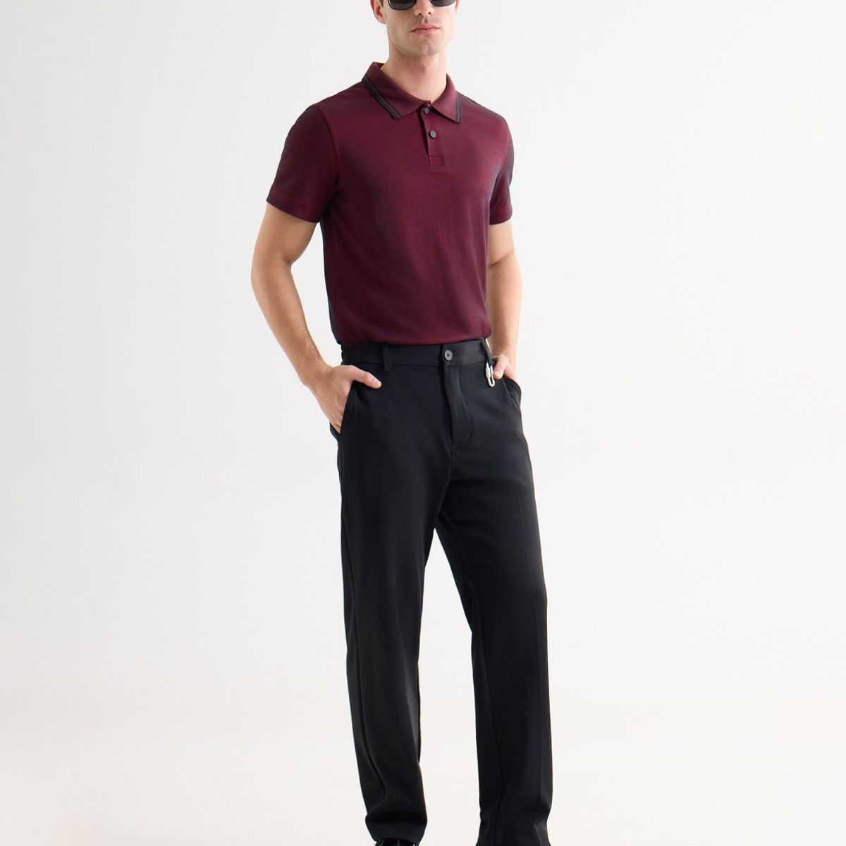 SEVEN SEVEN - Polo De Hombre  Color Vino Marca Seven Seven #45110903