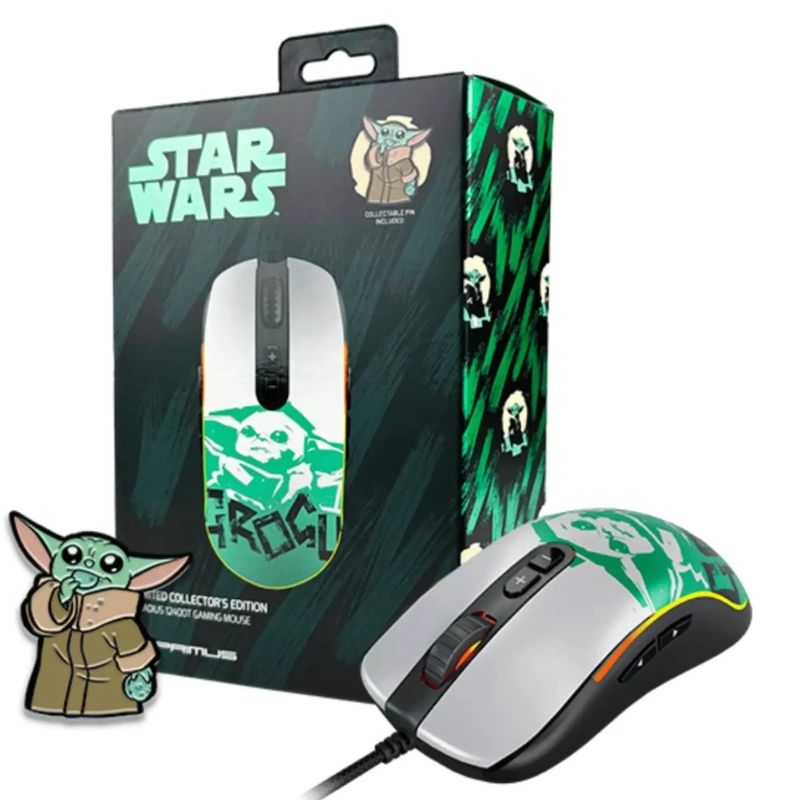 PRIMUS - Mouse PRIMUS Gaming PMO-S203GR Star Wars Grogu BlancoVerde