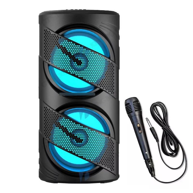 GENERICO - Parlante Portátil Bluetooth Karaoke 65inch Micrófono Fm Usb