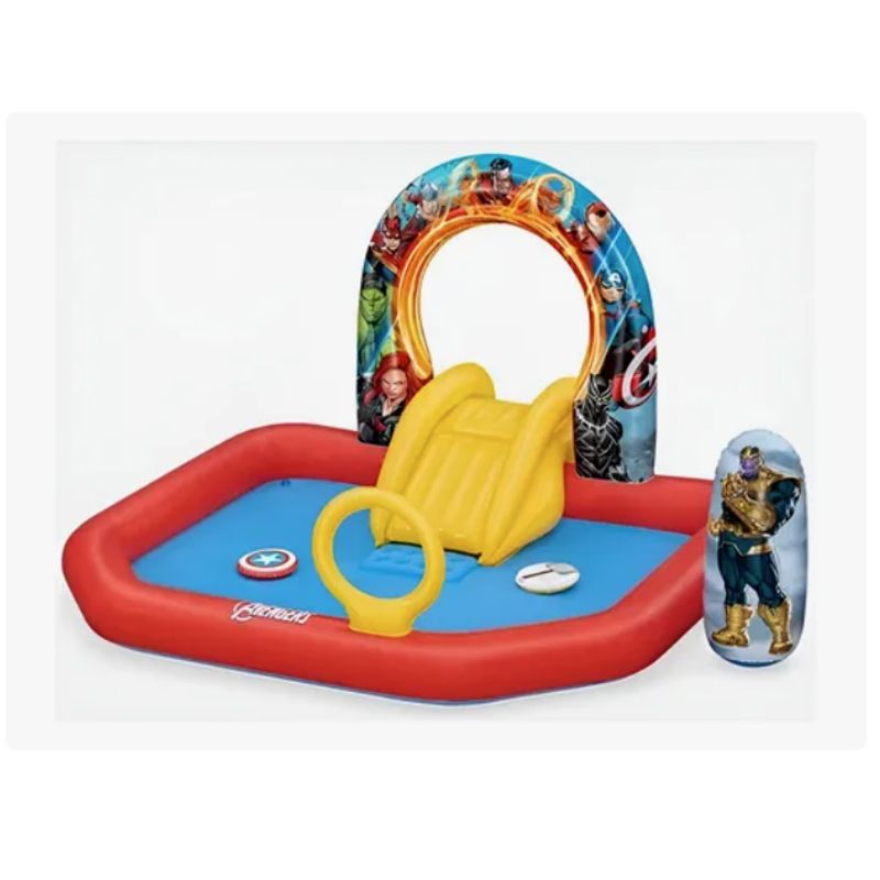 BESTWAY - Piscina De Juego Inflable Avengers Con Tobogán