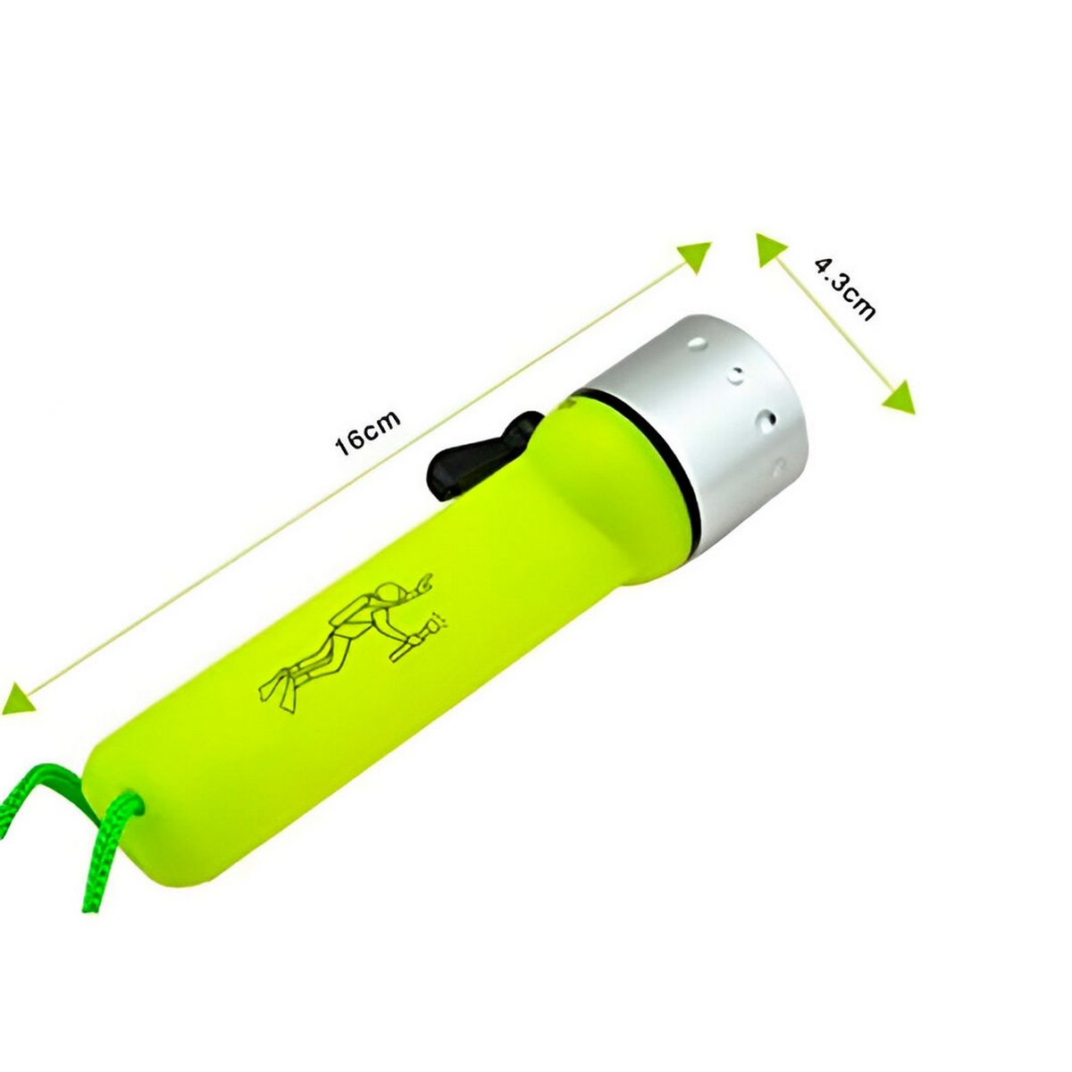 GENERICO - Linterna Subacuática Profesional De Alta Visibilidad Xq-1