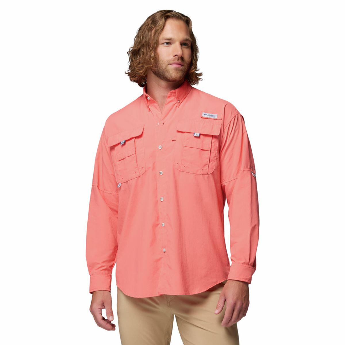 COLUMBIA - Camisa Hombre Columbia BAHAMA II LS SHIRT Melon COLUMBIA
