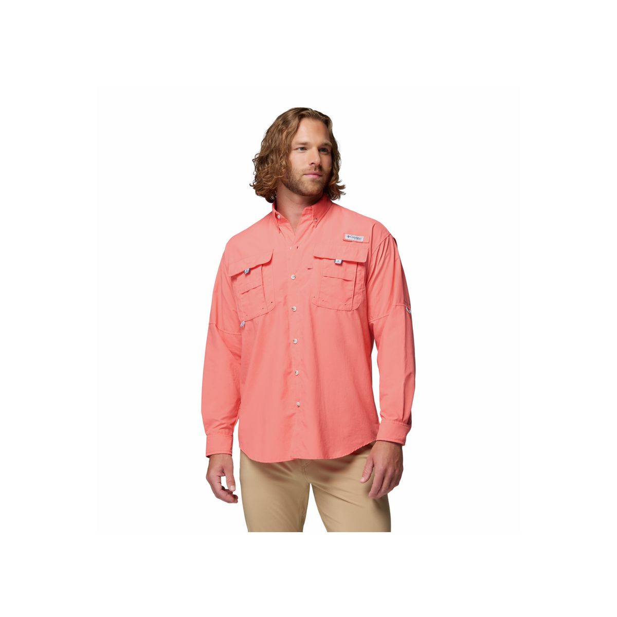COLUMBIA - Camisa Hombre Columbia BAHAMA II LS SHIRT Melon COLUMBIA
