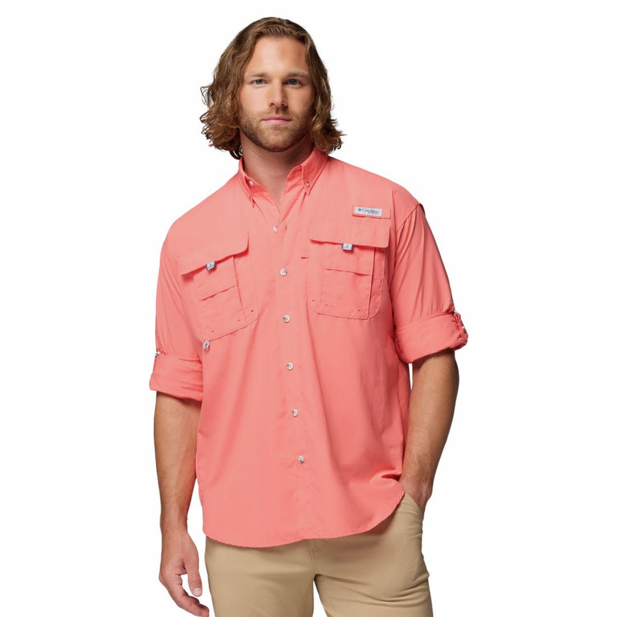 COLUMBIA - Camisa Hombre Columbia BAHAMA II LS SHIRT Melon COLUMBIA