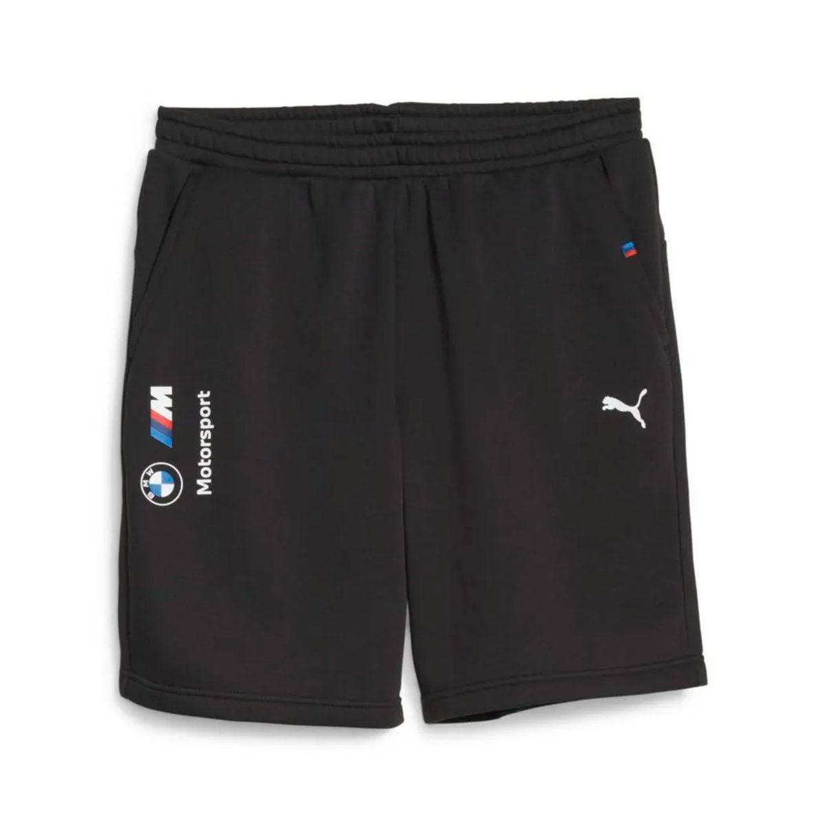 PUMA - Short Puma Negro Hombre  App Bmw Mms Ess Shorts Fleece 621311-01
