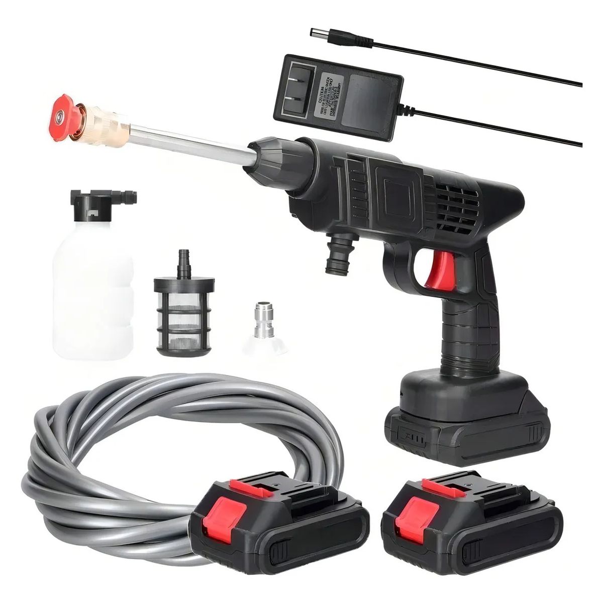 GENERICO - HIDROLAVADORA ALTA PRESIÓN INALÁMBRICA 6 CHORROS + BOQUILLA