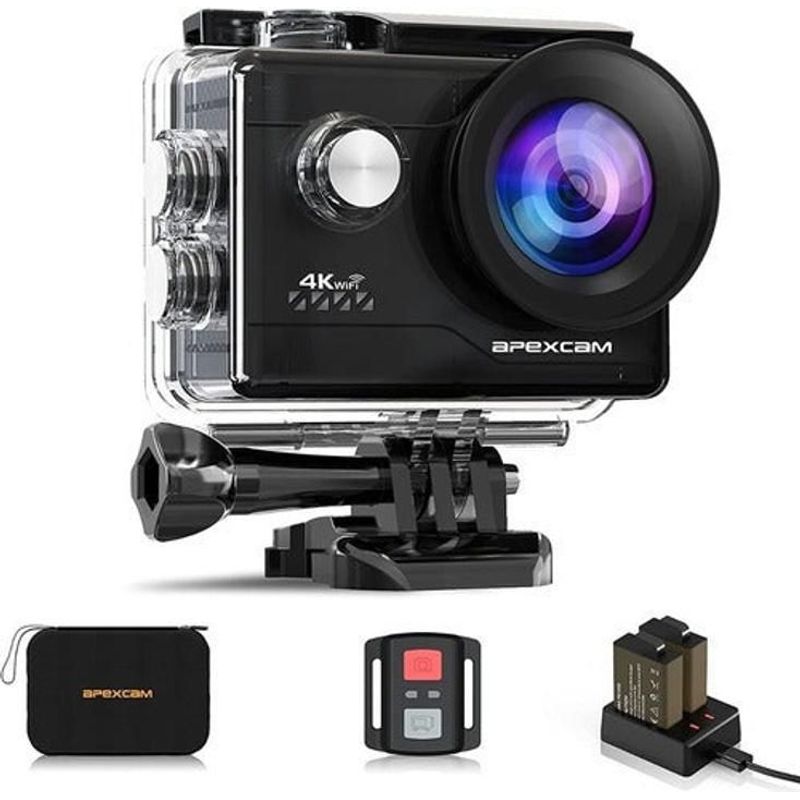 GENERICO - Camara De Accion Apexcam 4k 20mp Impermeable Con Wifi