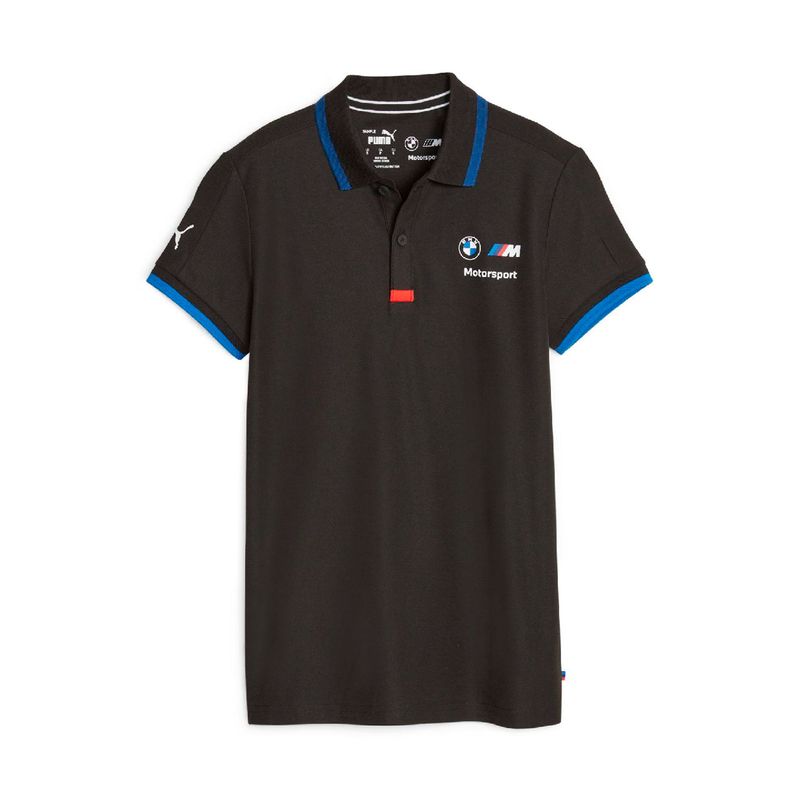 PUMA - Puma BMW MMS Mujer Polo Camiseta Negra 621372-01
