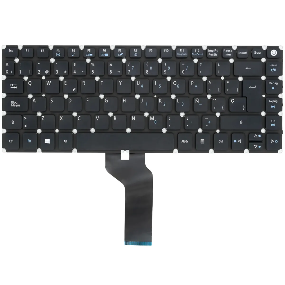 GENERICO - TECLADO PARA ACER E5-473 / E5-474 / E5-474G  SIN MALLA
