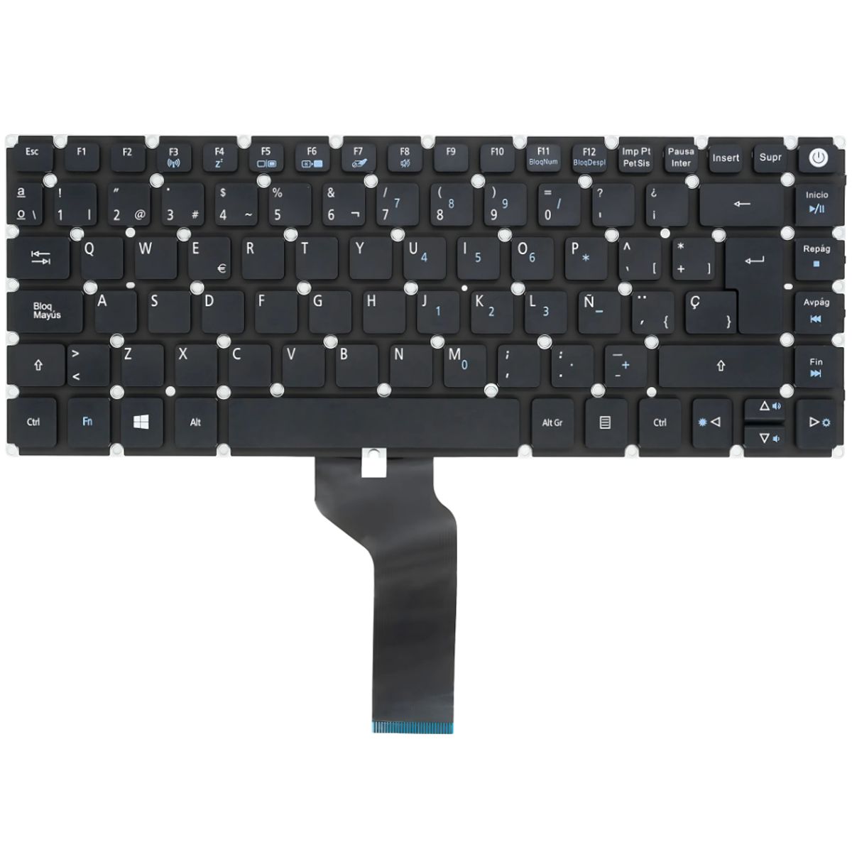 GENERICO - TECLADO PARA ACER E5-473 / E5-474 / E5-474G  SIN MALLA