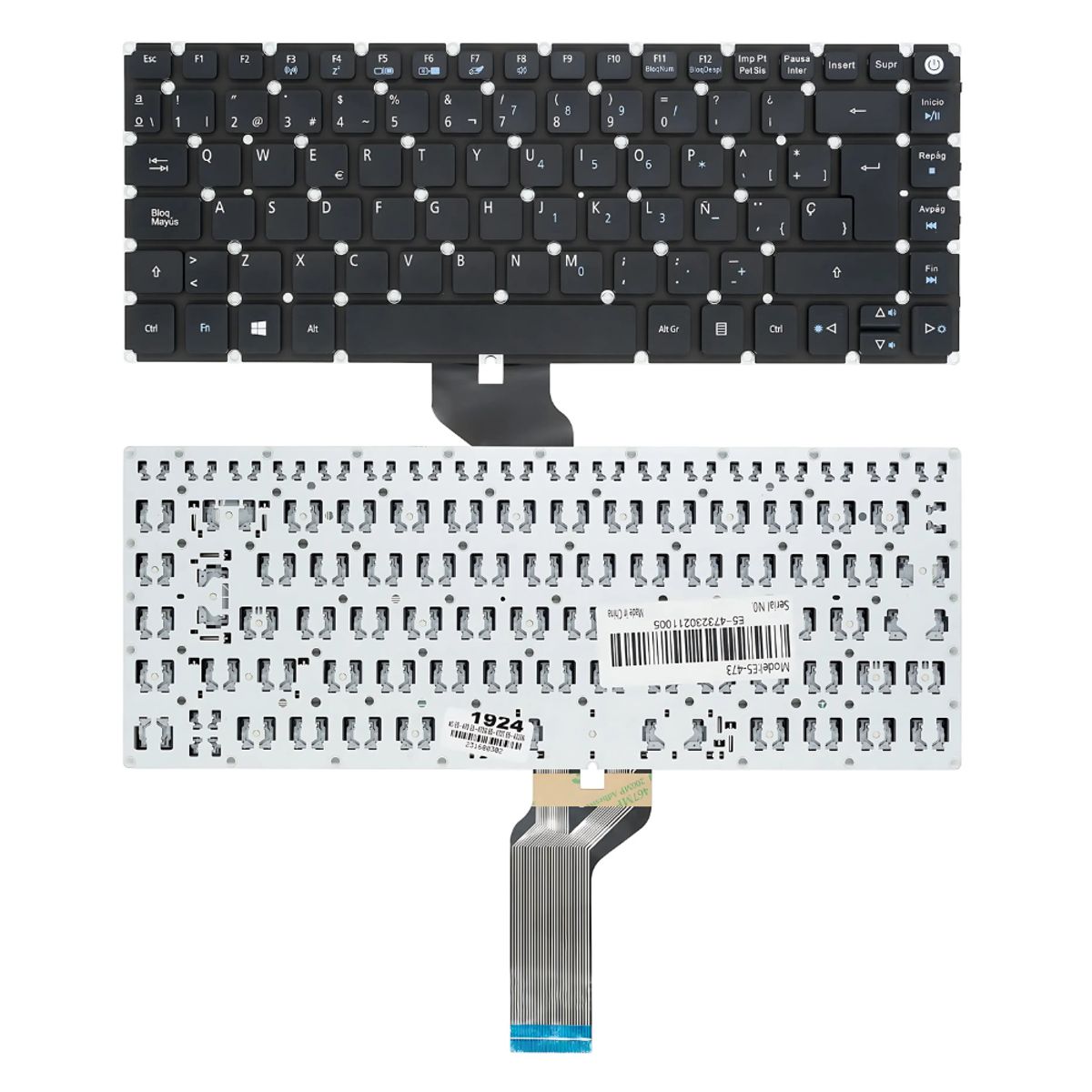 GENERICO - TECLADO PARA ACER E5-473 / E5-474 / E5-474G  SIN MALLA