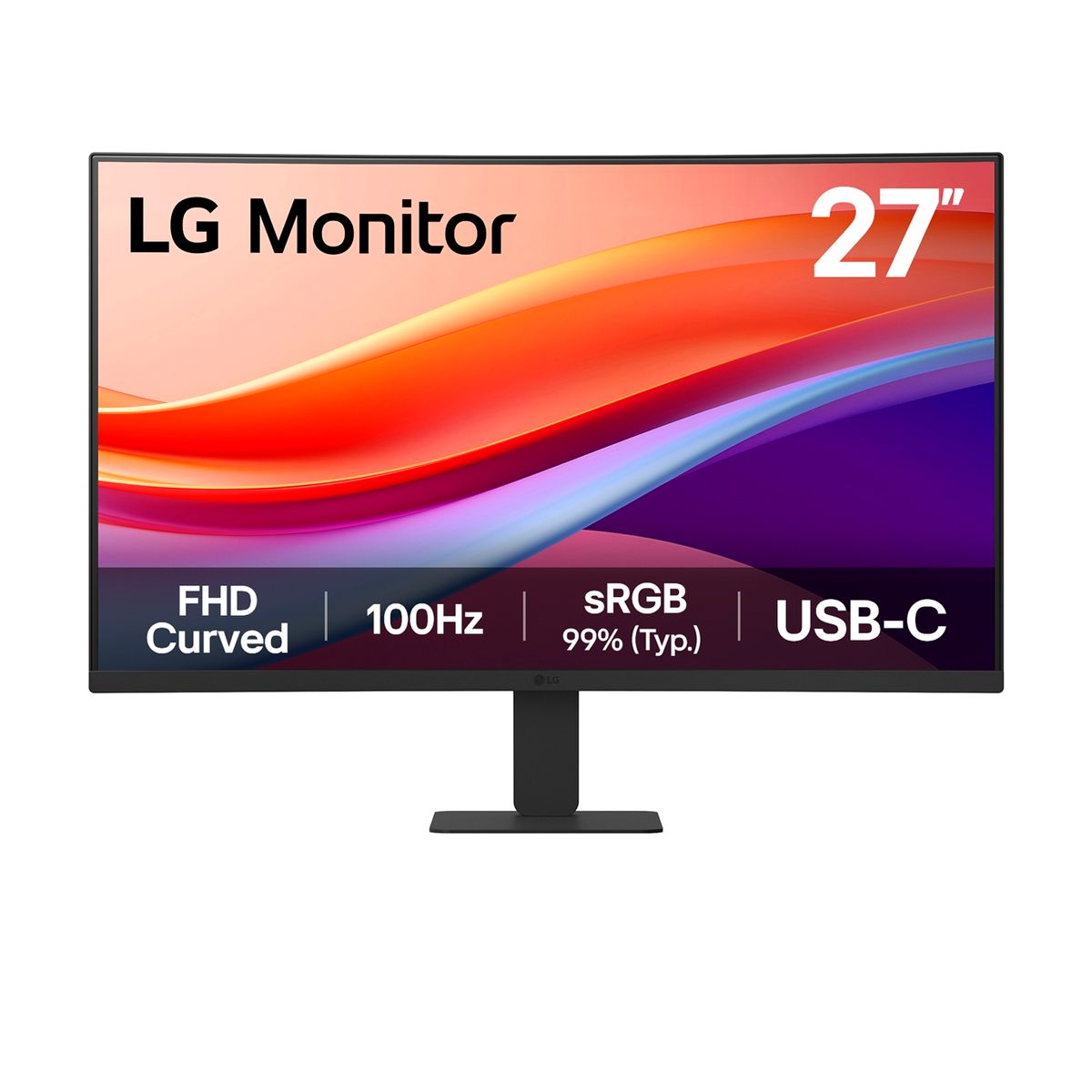 LG - Monitor LG Curvo 27" 27U421A-B  FHD 100 Hz Ips