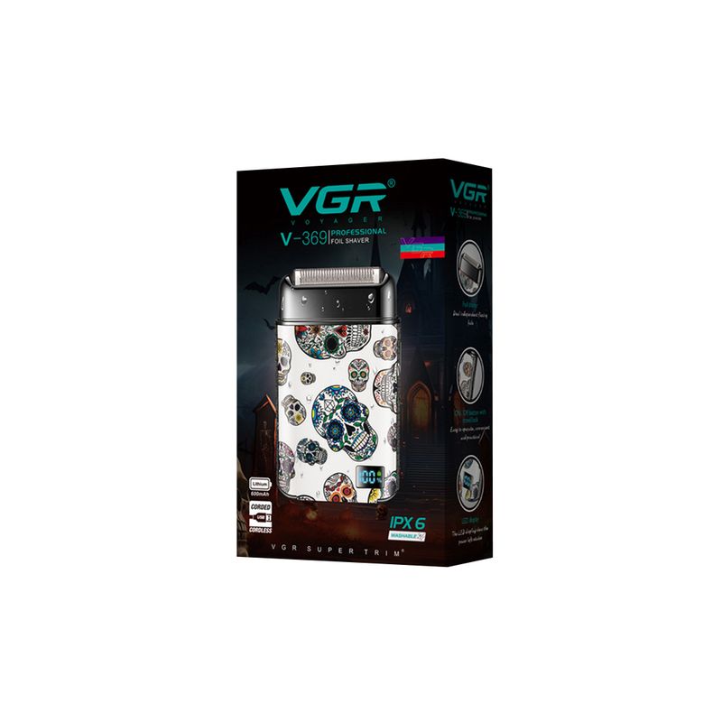 VGR - Afeitadora Eléctrica Vgr V-369 Portátil Inalámbrica