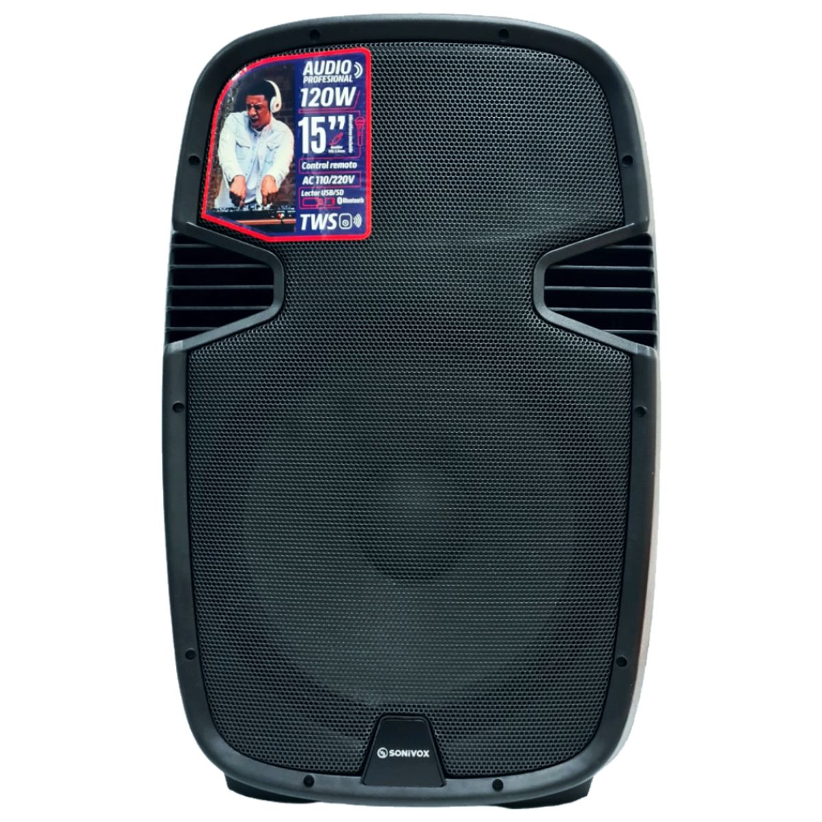 SONIVOX - Cabina Activa Profesional 15inch Sonivox 120w Rms VS-AC715NB